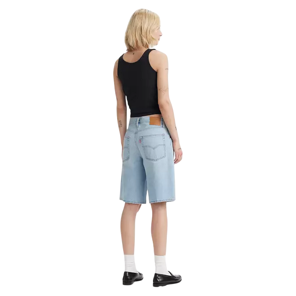 Levi's pantaloncino da donna in jeans Jort Baggy Dad 000MJ0000 blu chiaro