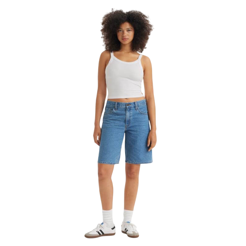 Levi's pantaloncino in jeans da donna Jort Baggy Dad 000MJ0001 blu