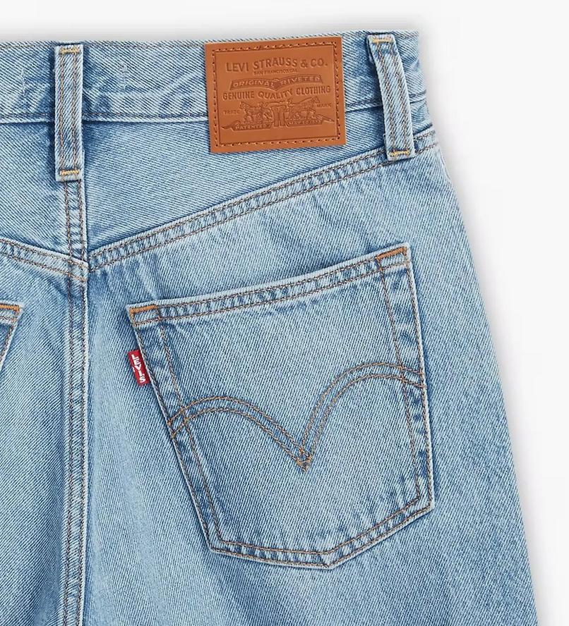 Levi's pantalone da donna in Jeans Ribcage a gamba ampia A60810002 blu chiaro 2