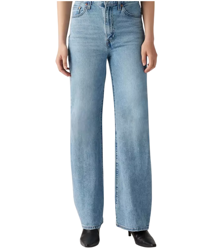 Levi's pantalone da donna in Jeans Ribcage a gamba ampia A60810002 blu chiaro 4