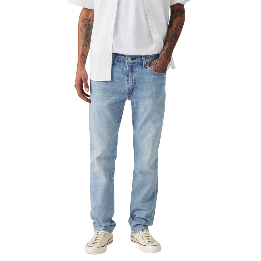 Levi's pantalone jeans con lino da uomo 511 Slim 045116137 blu chiaro