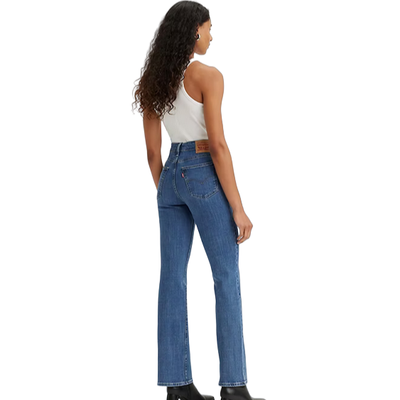 Levi's pantalone jeans da donna a vita alta a zampa Bootcut 187590054 blu