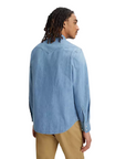 Levi's camicia da uomo in jeans a manica lunga Western Barstow 85744-0047 blu