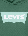 Levi's felpa con cappuccio da ragazzi con logo Batwing 9EE910-EFX verde foresta