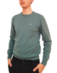 Levi's maglia girocollo da uomo Lightweight Housemark A72070021 verde acqua