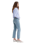 Levi's pantalone jeans da donna Crop 501 A87460002 blu chiaro