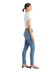 Levi's pantalone jeans da donna a vita alta 721 High Rise Skinny blu chiaro