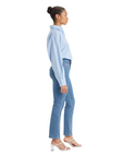 Levi's pantalone jeans da donna dritti a vita alta 724 High Rise 18883-0277 blu medio