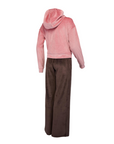 Lotto Tuta con cappuccio da donna in ciniglia Abby 220224 B7Z rosa-marrone