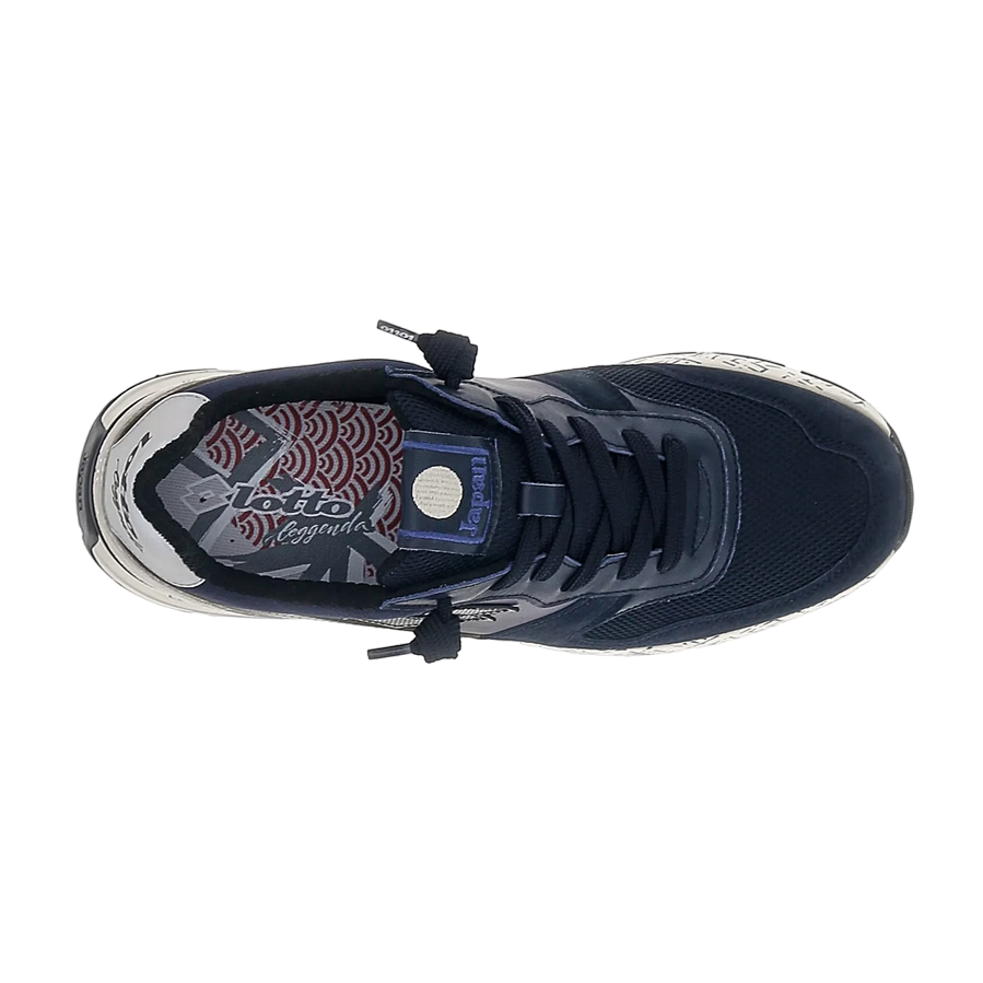 Lotto Leggenda scarpa sneakers da uomo Tokyo Ginza PRT 221872-CS9 blu-azzurro-beige 4