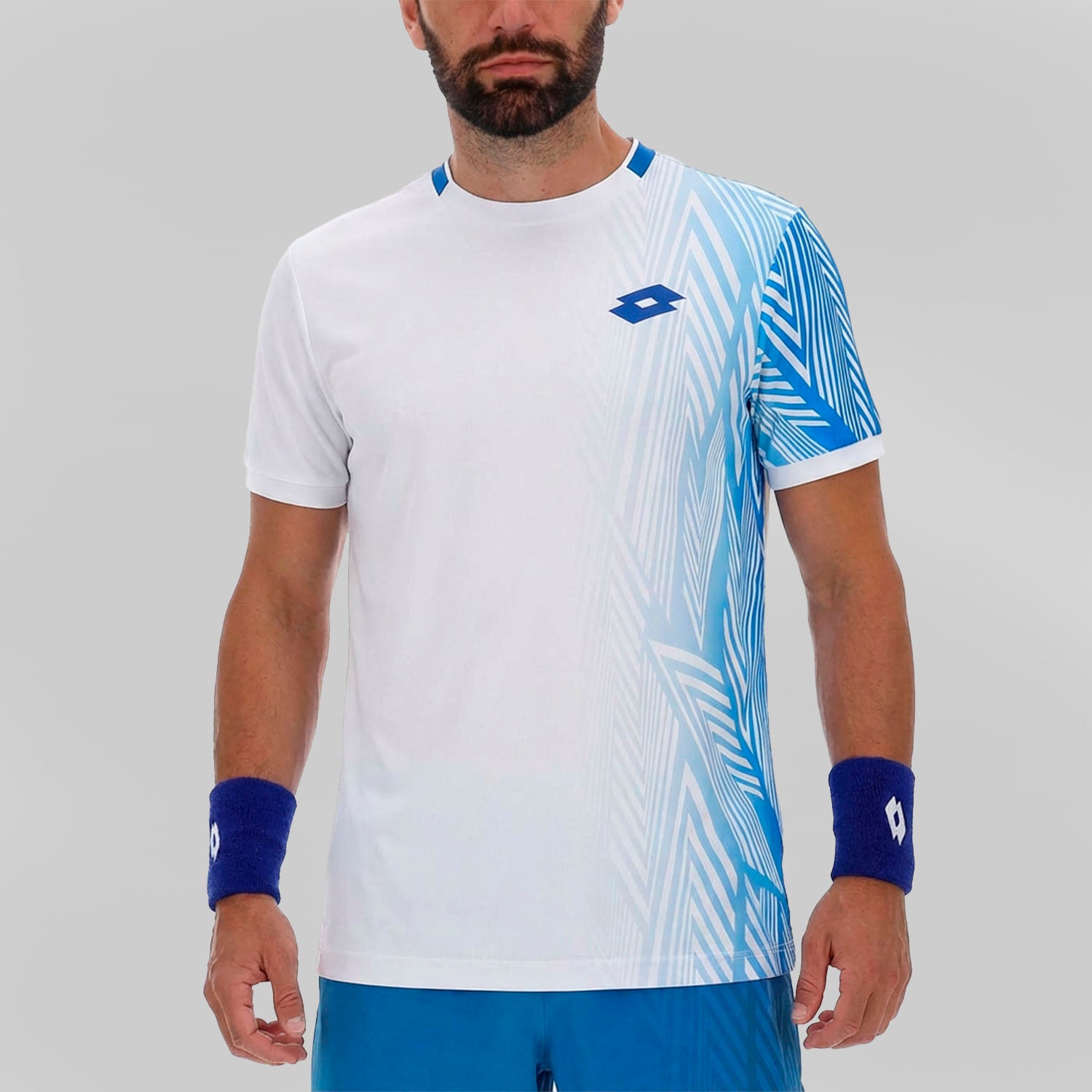 Lotto Maglietta da uomo Tech VI D3 223334 0F1 bianco