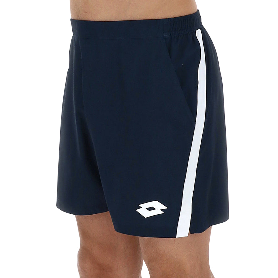 Lotto Pantaloncini Tennis Uomo TECH D1 222103-1D0 Blu Scuro – tecnici, sportivi, traspiranti, comfort - logo