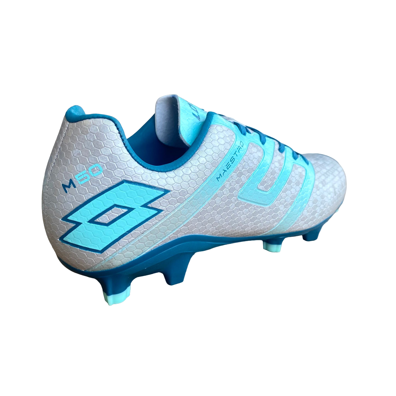 Lotto Scarpa da calcio da uomo Maestro 700 IV FG 214594 AU8 argento-blu retro