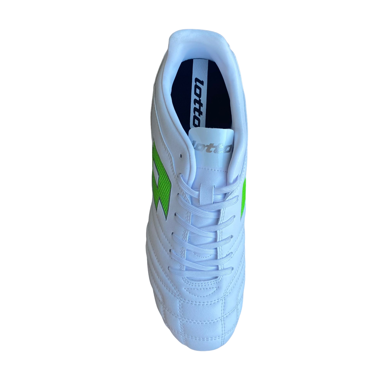 Lotto Scarpa da calcio da uomo Stadio 705 FG 219545 1NJ bianco-verde lacci