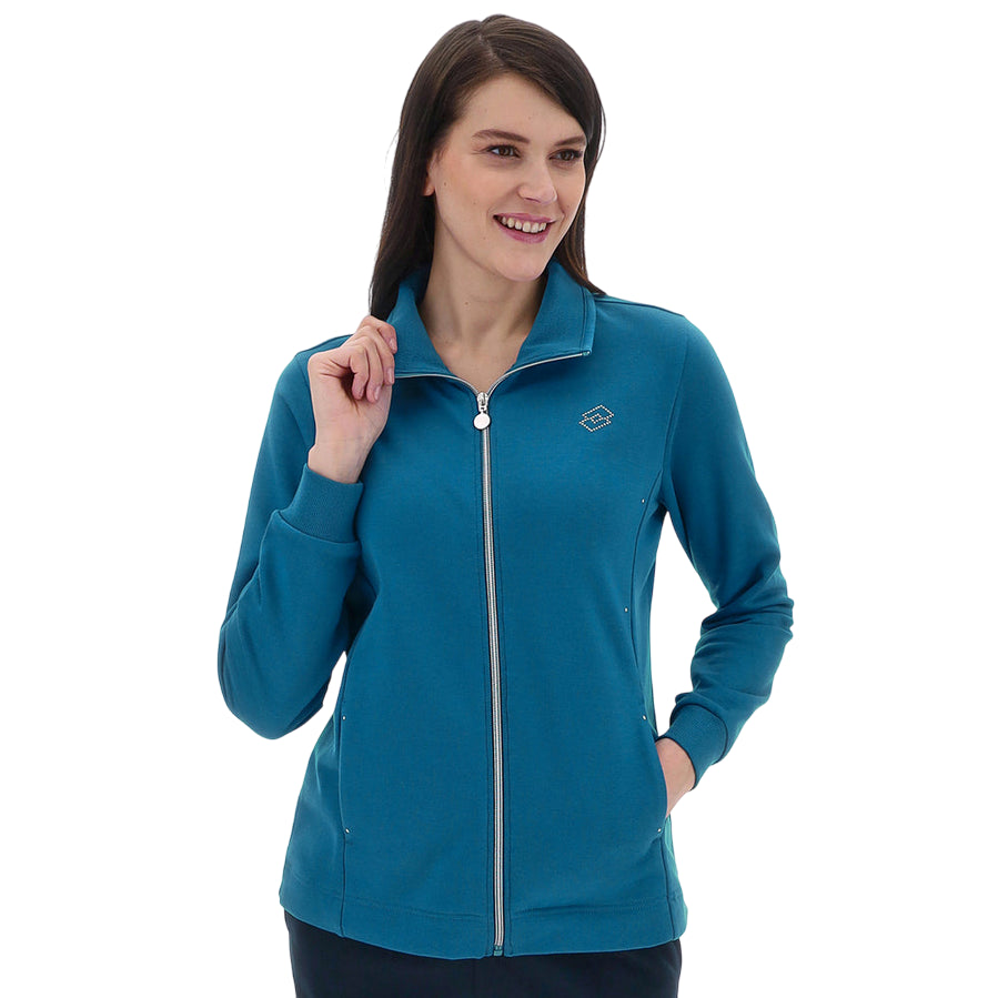 Lotto Tuta Sportiva da Donna Margot 222883 3C5 Turchese-Blue – Eleganza e Comfort per Ogni Momento - felpa