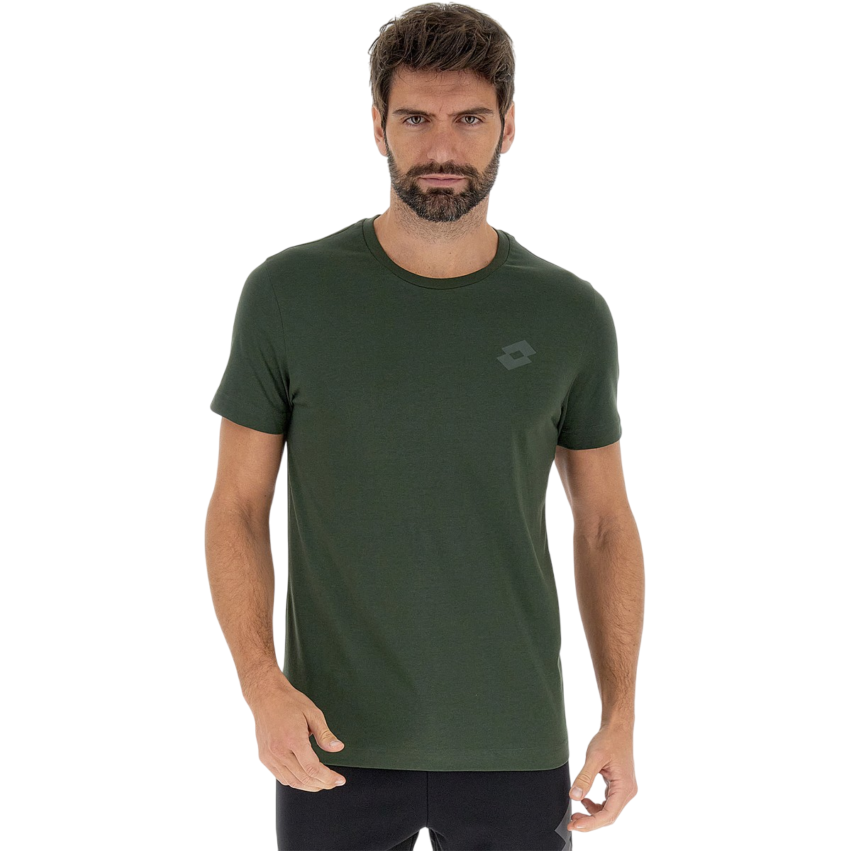 Lotto maglietta manica corta da uomo MSC II 218912 09R verde muschio