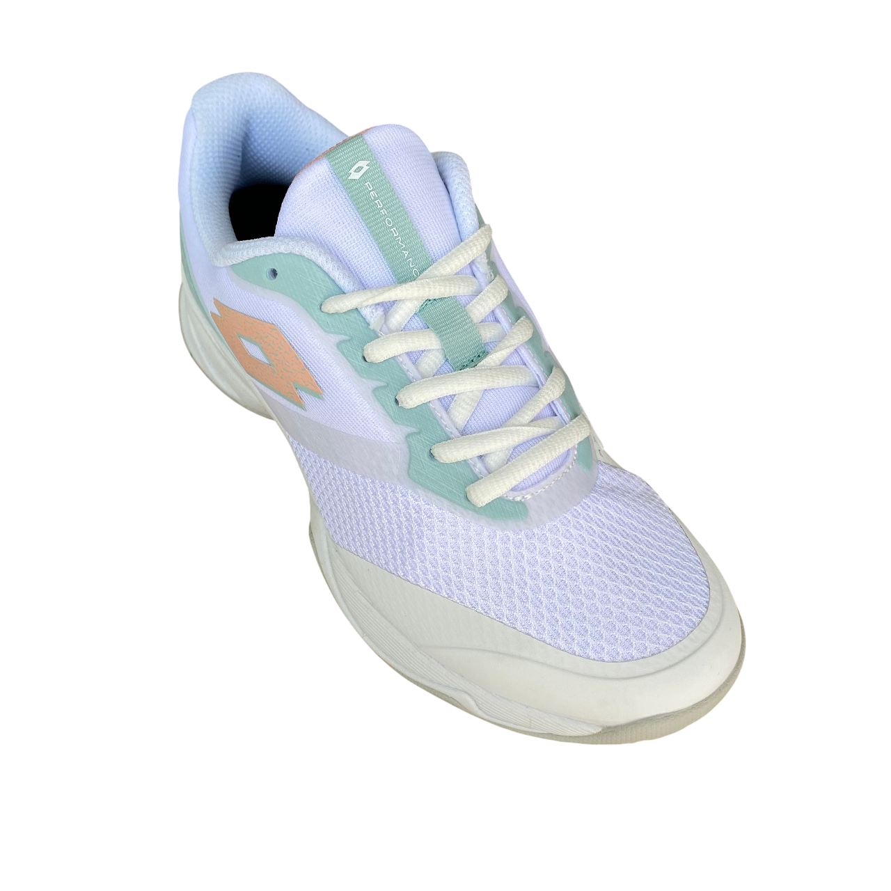 Lotto scarpa da tennis da donna Mirage 400 ALR All Court 220554 BOE bianco