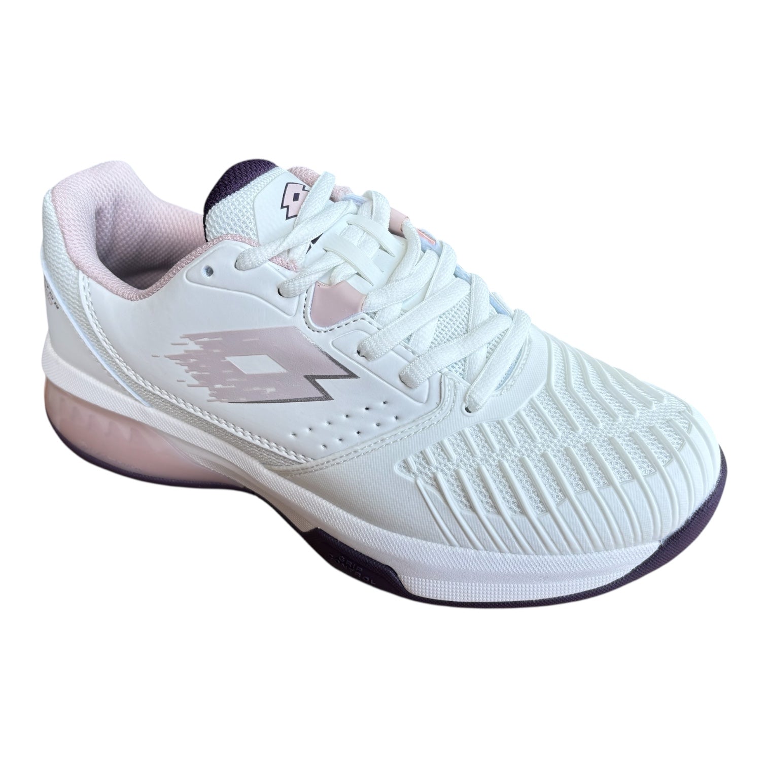 Lotto scarpa da tennis da donna Raptor Hyperpulse 300 SPD bianco