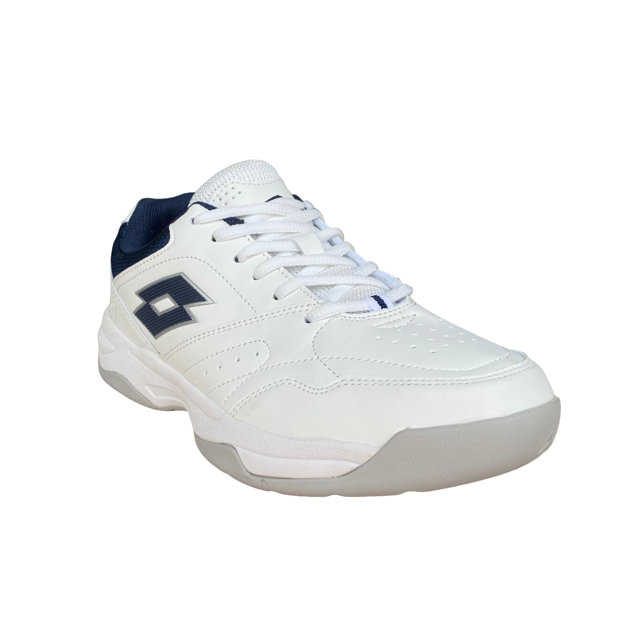 Lotto scarpa da tennis da uomo Court Logo AMF XX 220635 10U bianco-blu sportiamoweb.it