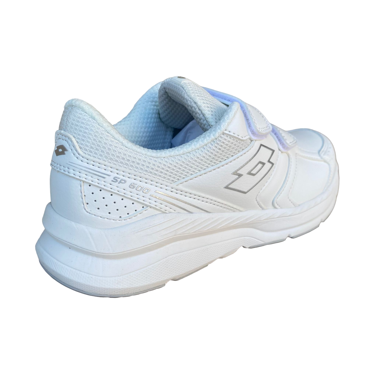Lotto scarpa da ginnastica da donna con velcro Speedride 609 XIV S219784 1VQ bianco-argento