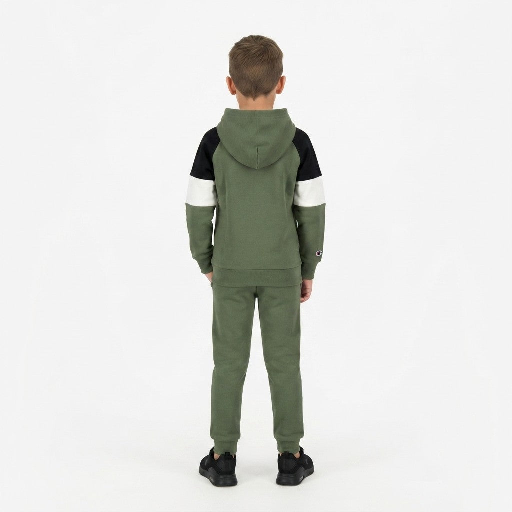 Champion felpa junior chiusa con cappuccio Hooded Sweatshirt 307715 GS548 verde