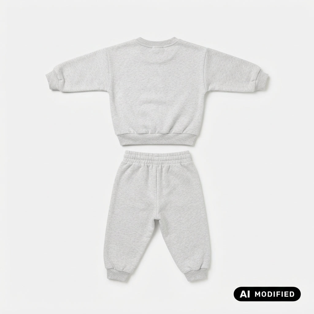 NIKE Tuta ESSENTIALS CREW SET beige da neonato 66M188-W67