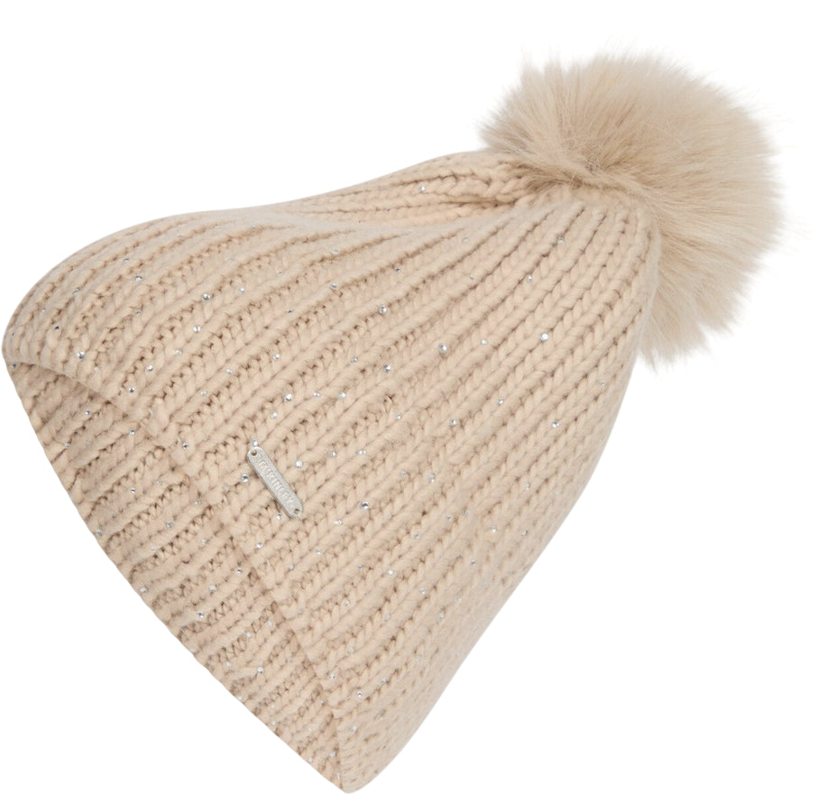 MCKINLEY – Cappello in Maglia con Strass e Ponpon Melday III 294755-021 Beige | Caldo, Elegante e Must-Have per l’Inverno Donna