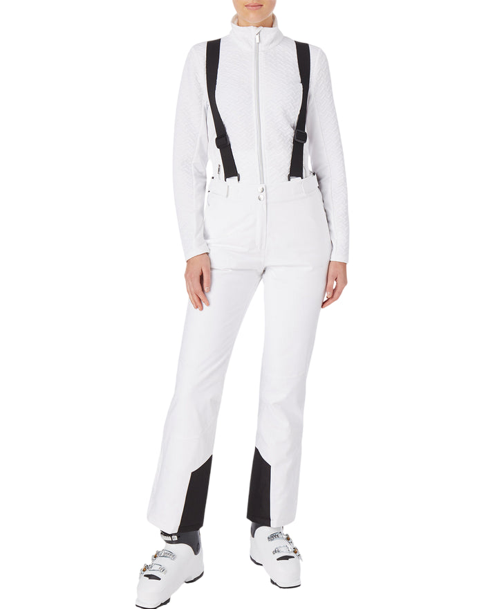 MCKINLEY – Pantalone Neve Donna DINA con Bretelle 10MM TU 431088-001 Bianco| Massima Protezione, Eleganza e Libertà sulla Neve