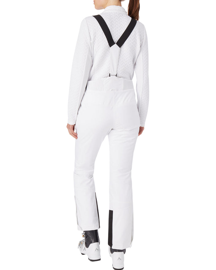 MCKINLEY – Pantalone Neve Donna DINA con Bretelle 10MM TU 431088-001 Bianco| Massima Protezione, Eleganza e Libertà sulla Neve - retro
