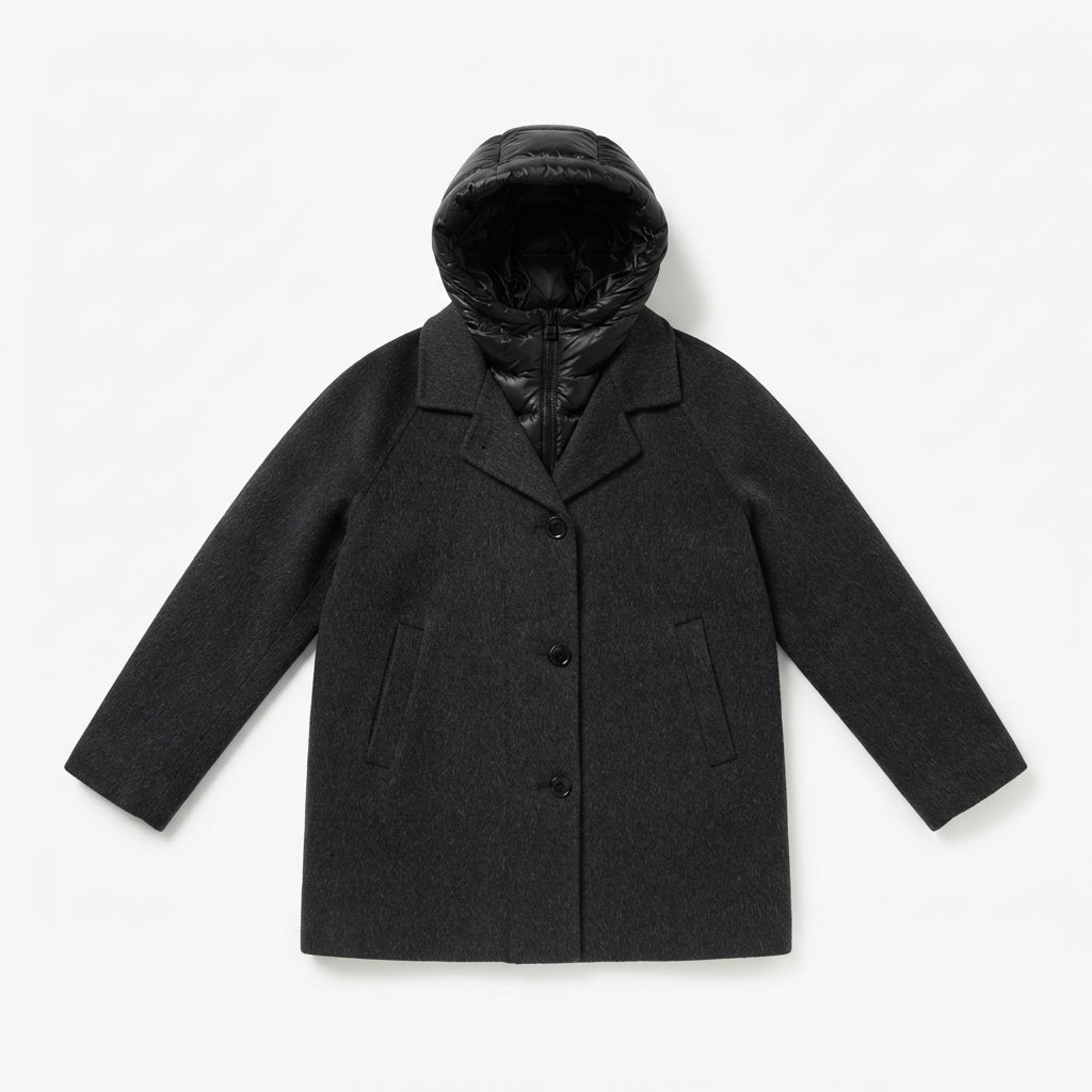 Bomboogie cappotto con piumino da donna CW9721TWLA6 90 nero