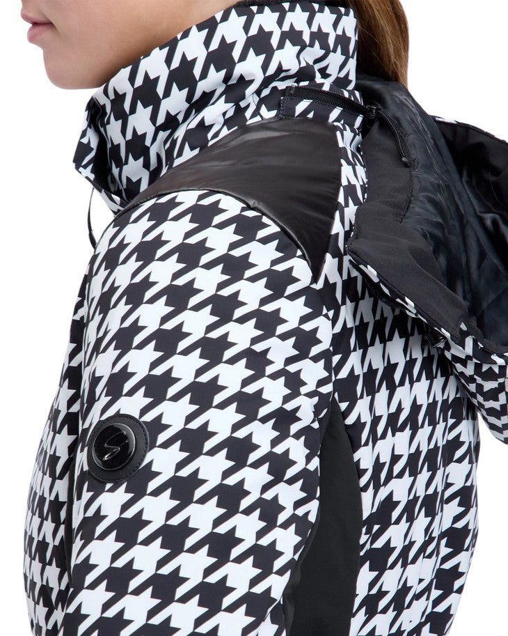 McKINLEY Giacca da Neve Donna Simonetta 432506-904 Nero-Bianco – Protezione Tecnica, Comfort Alpino, Stile Dinamico spalla