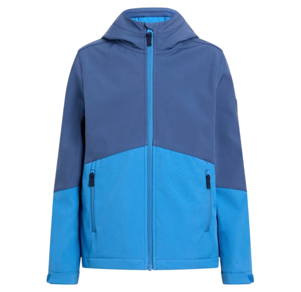 McKinley Giubbotto Abe 432866-555 Blu – Giubbotto junior outdoor, cappuccio, idrorepellente, pile.