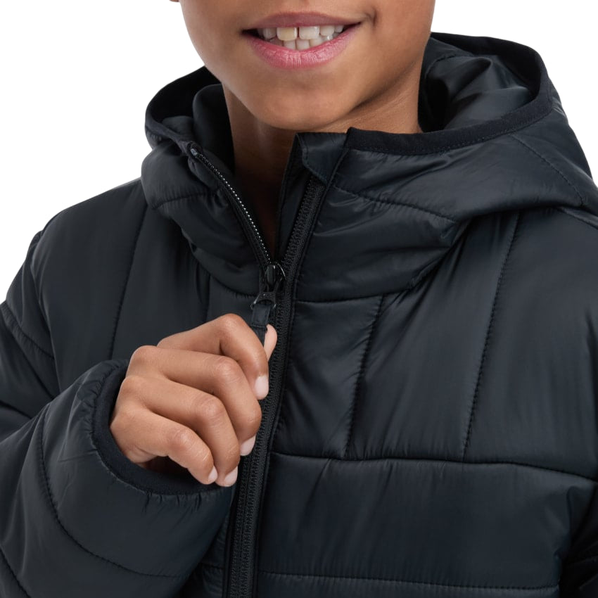 McKinley Piumino con Cappuccio da Ragazzo Alix 432360-057 Nero – Protezione Invernale, Comfort e Stile Outdoor - ZIP