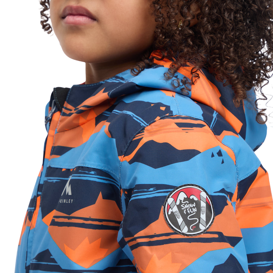 McKinley Tuta Sci Bimbo Timber II + Ray II 294413-917 Blu - LOGO 