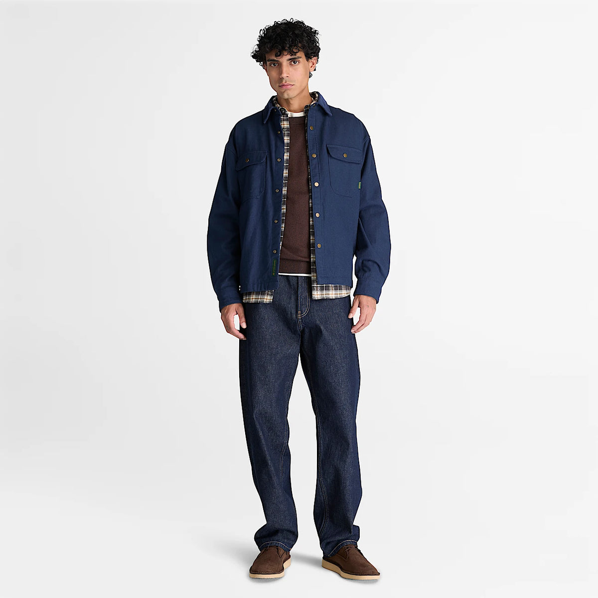 Timberland Maglione Girocollo in Cotone Williams River da Uomo TBC0YHAZ C36 marrone