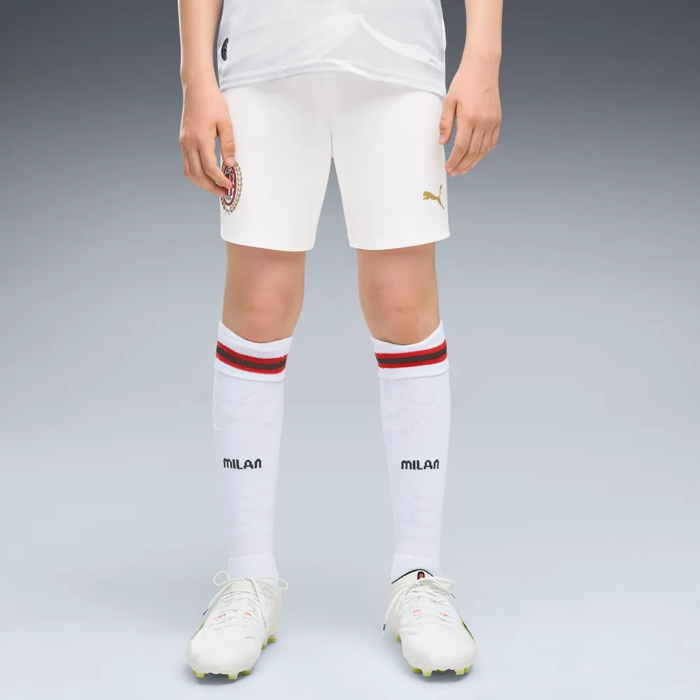 Puma pantaloncino junior da calcio Milan Lontano ACM Shorts Replica 784150-02 bianco