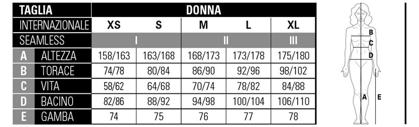 Mico Top Woman X-Performance Skintech 7774 770 Pop Star – Supporto Workout - TAGLIE