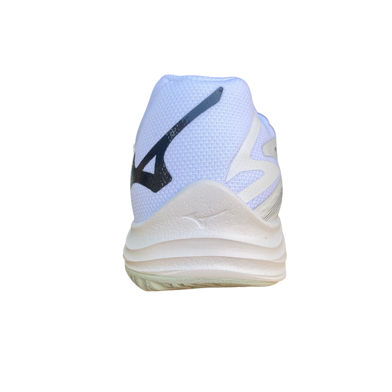 Scarpe da pallavolo Mizuno Lightning Star Z7 modello V1GD230316 colore bianco per junior, 7ª generazione specializzata per giovani pallavolisti, vista tallone