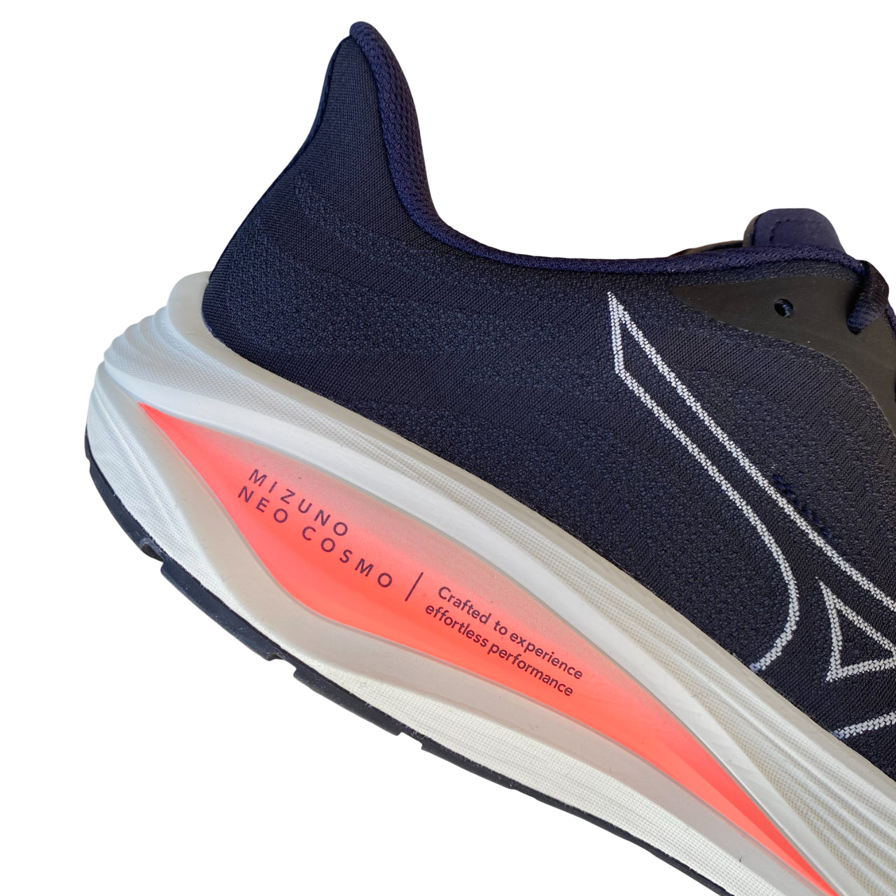 Mizuno Neo Cosmo J1GC251001 Blu/Bianco - Scarpe Running Leggere e Reattive per Allenamento Quotidiano - tallone