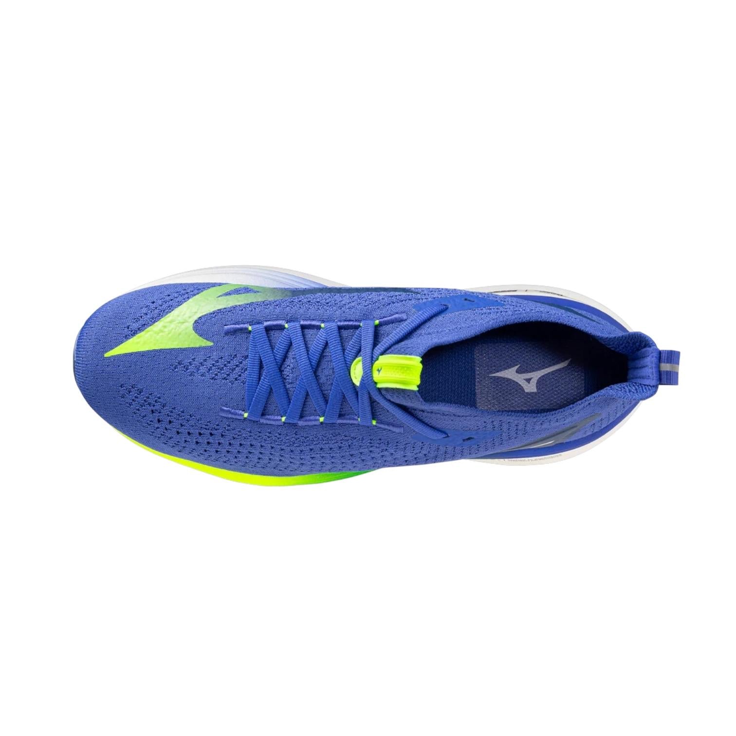 Mizuno scarpa da corsa da uomo NEO VISTA 2 J1GC253451 Dazzling Blue/White/Lightning vista dall'alto