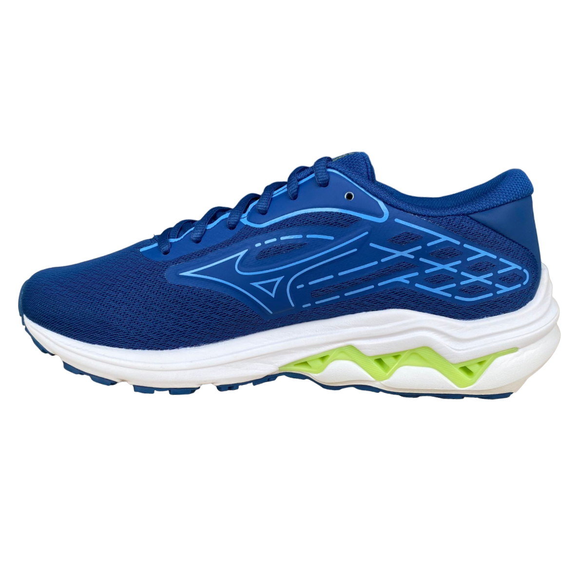 Mizuno scarpa da corsa da uomo Wave Equate 8 J1GC244802 blu verde