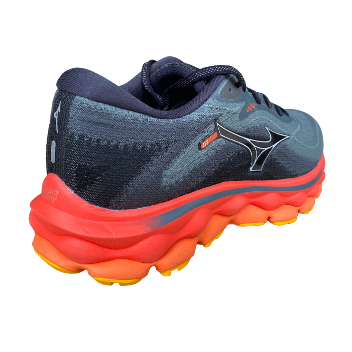 Mizuno scarpa da corsa da uomo Wave Sky 7 J1GC230251 grigio arancio