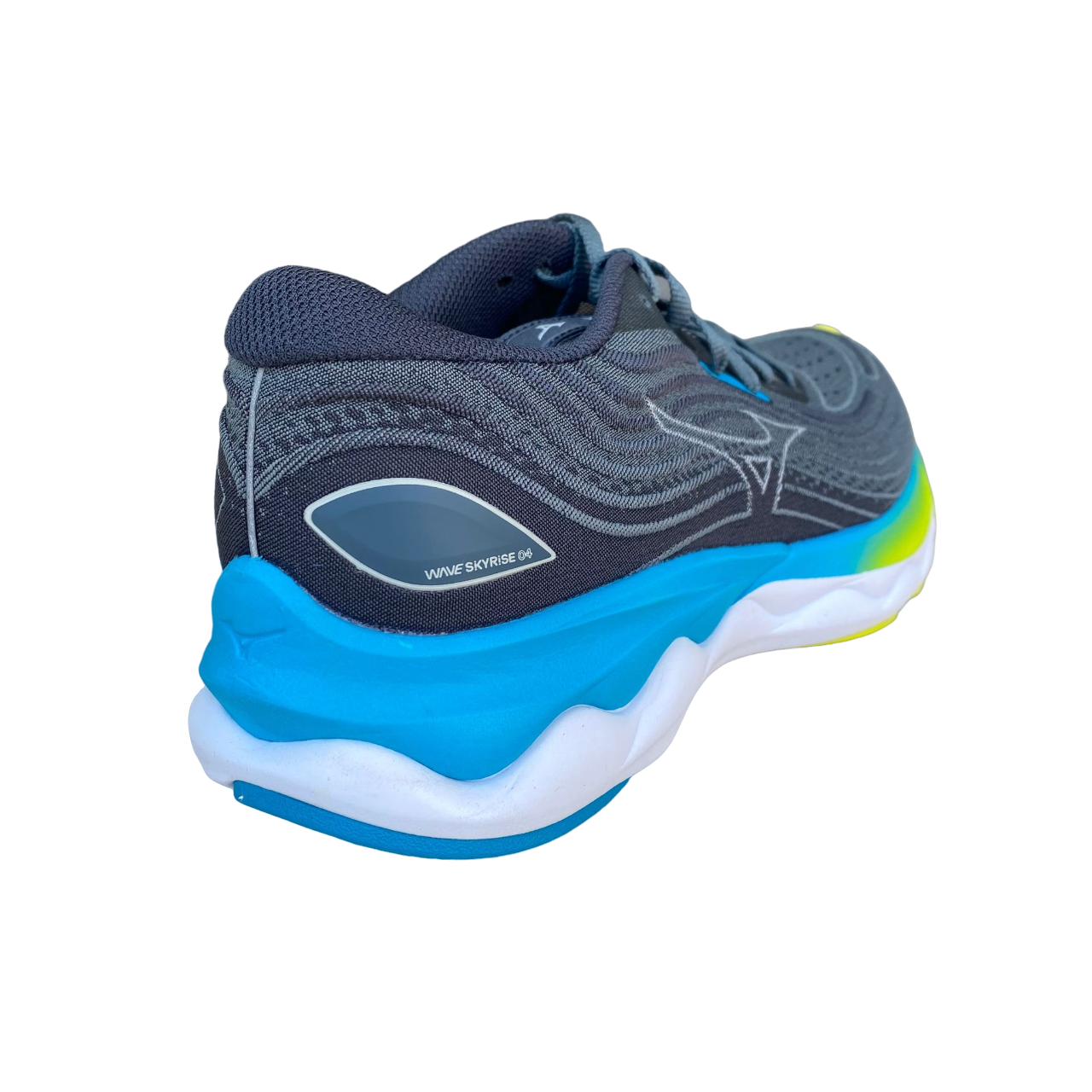 Mizuno scarpa da corsa da uomo ultra morbida Wave Skyrise 4 grigioblu- blu perla 2
