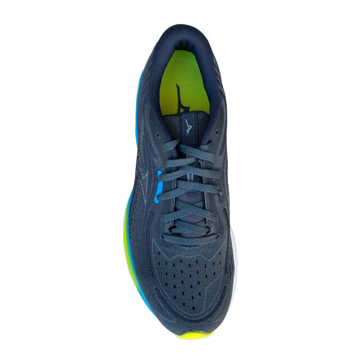 Mizuno scarpa da corsa da uomo ultra morbida Wave Skyrise 4 grigioblu- blu perla 3