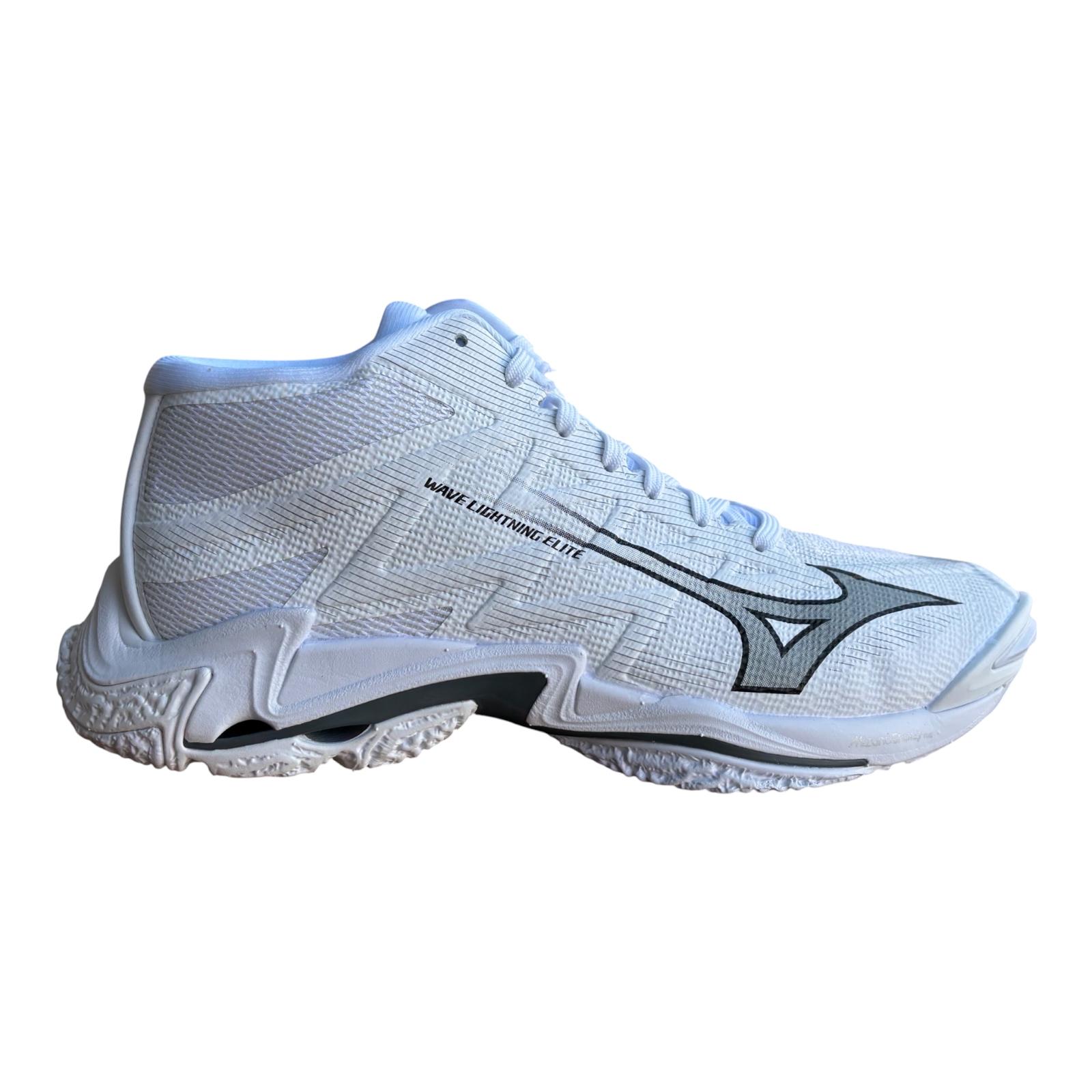 Mizuno scarpa da pallavolo da uomo WAVE LIGHTNING ELITE MID V1GA260583 bianco