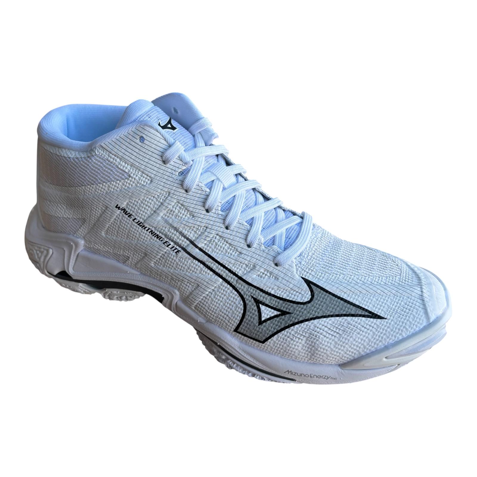 Mizuno scarpa da pallavolo da uomo WAVE LIGHTNING ELITE MID V1GA260583 bianco