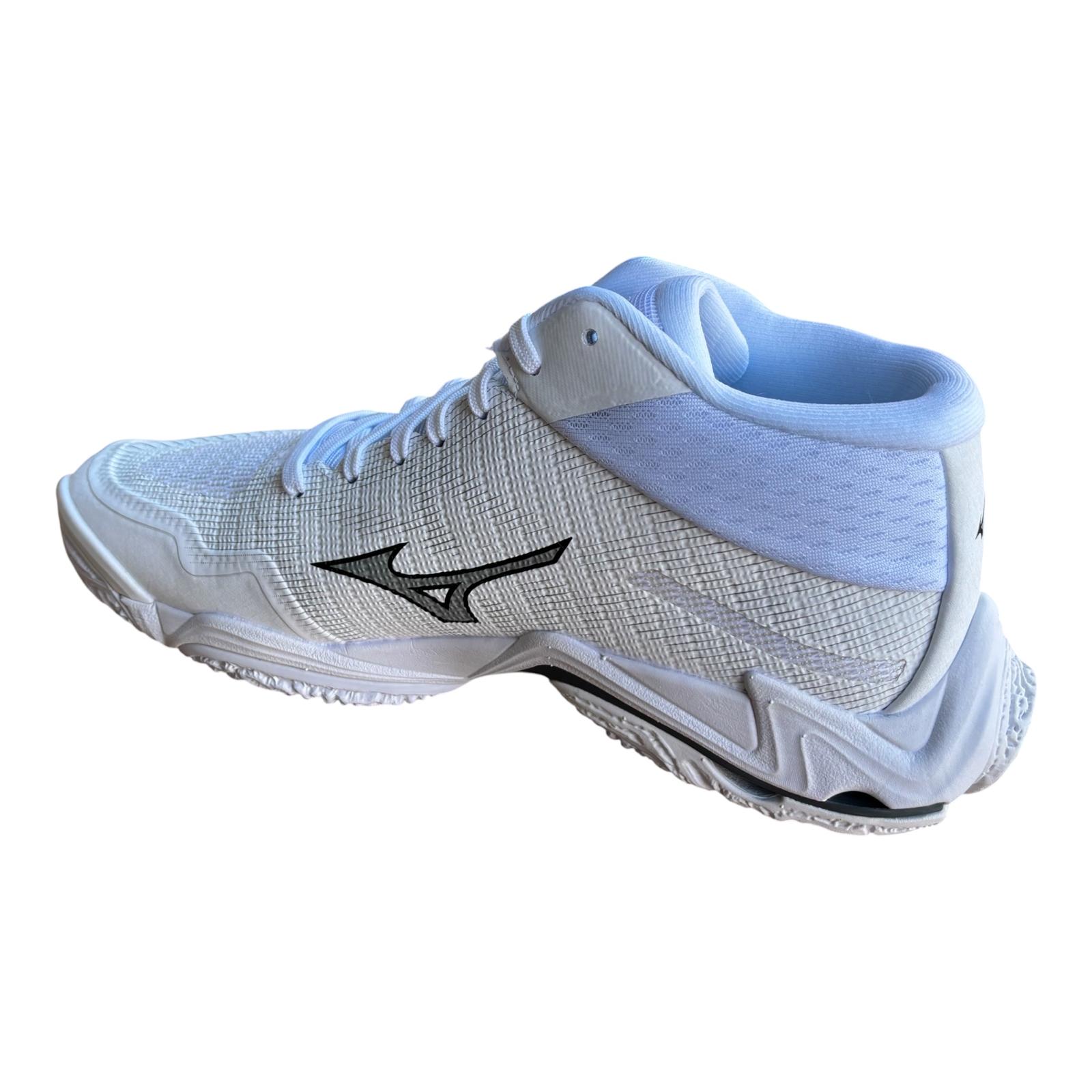 Mizuno scarpa da pallavolo da uomo WAVE LIGHTNING ELITE MID V1GA260583 bianco