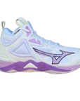 Mizuno scarpa da pallavolo da donna Wave Momentum 3 Mid V1GC231710 bianco-viola