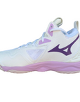 Mizuno scarpa da pallavolo da donna Wave Momentum 3 Mid V1GC231710 bianco-viola