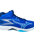 Mizuno scarpa da pallavolo da uomo Thunder Blade Z Mid V1GA237501 blu chiaro-bianco